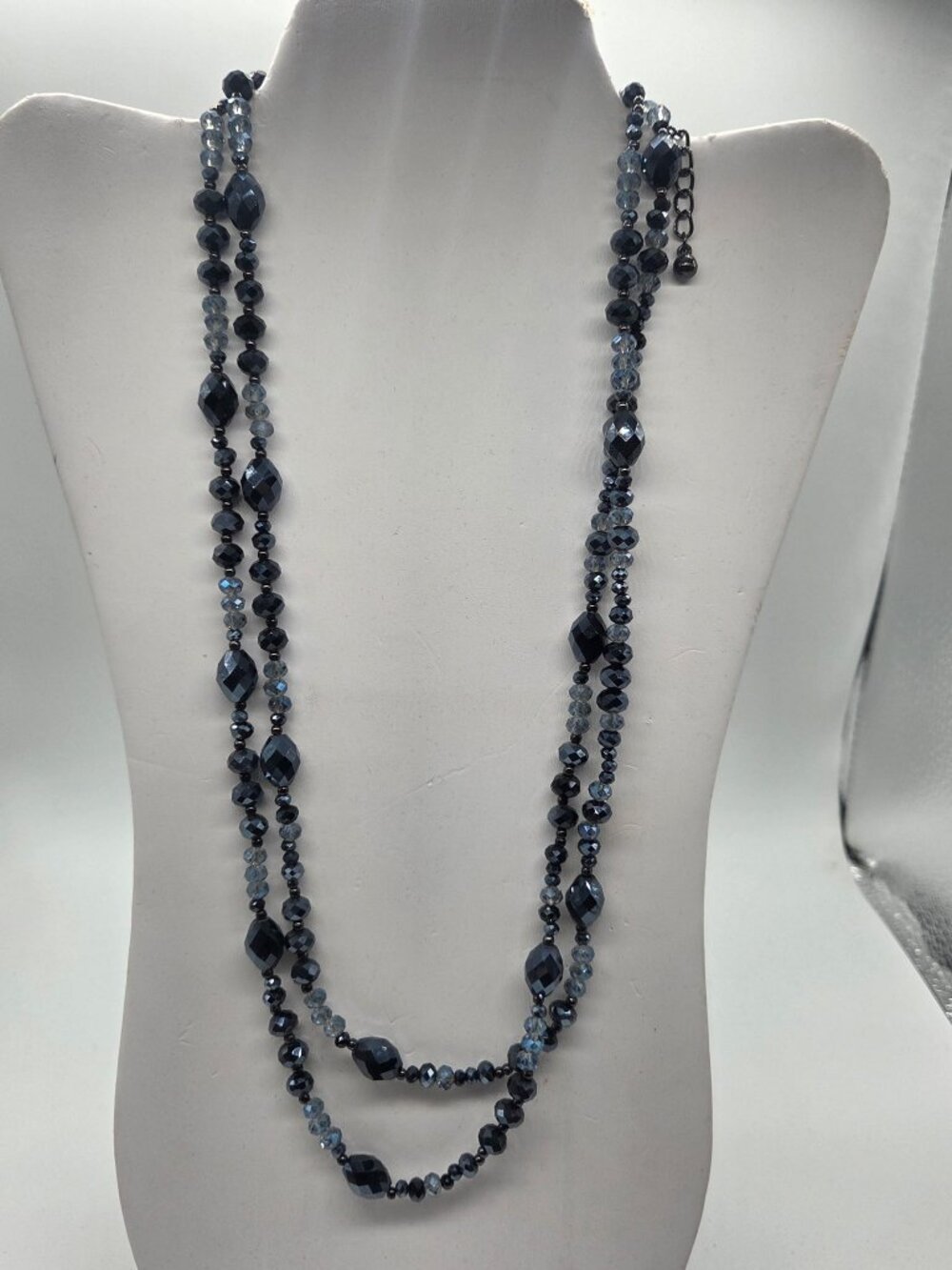VINTAGE Chico's beaded long necklace